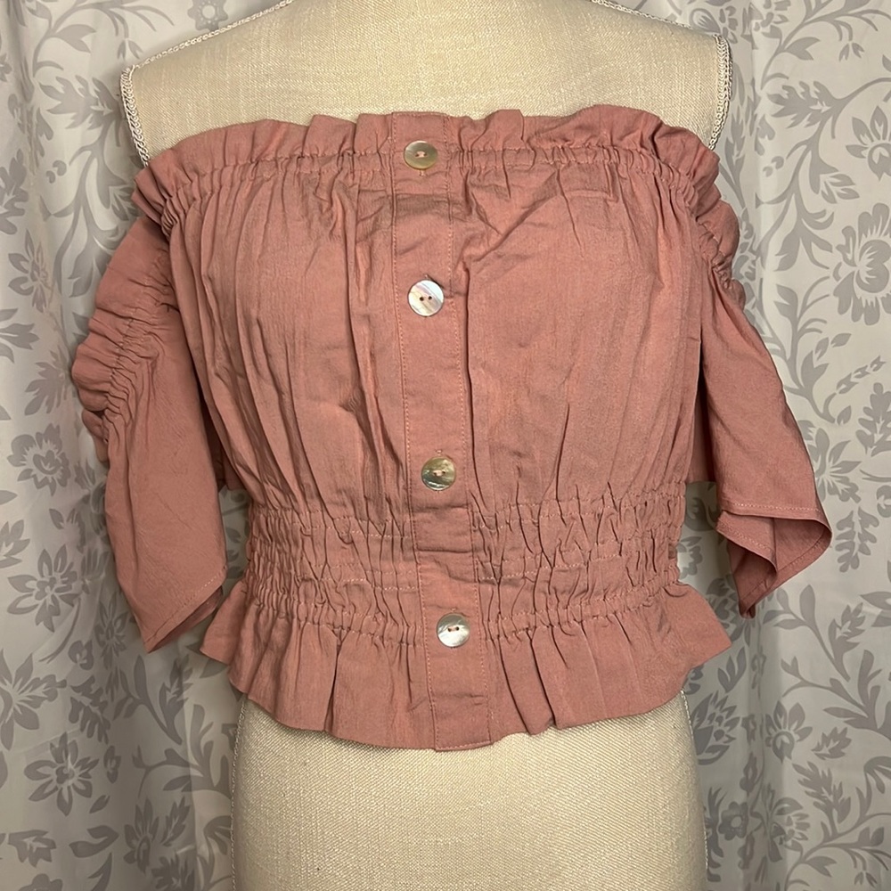Off Shoulder Crop Top